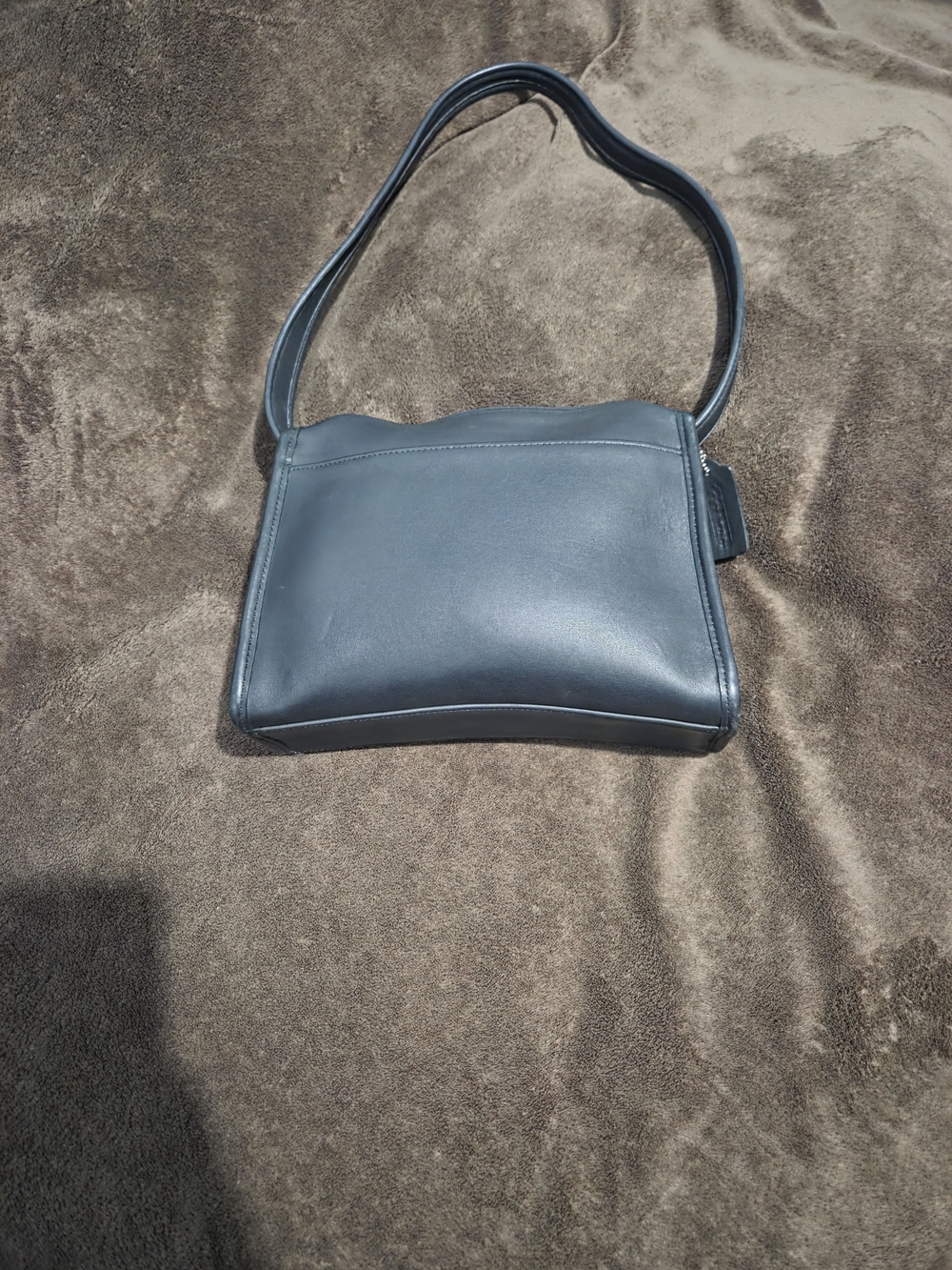 COACH C9Z9053 Shoulder Bag Black Leather Vintage Authentic Rare